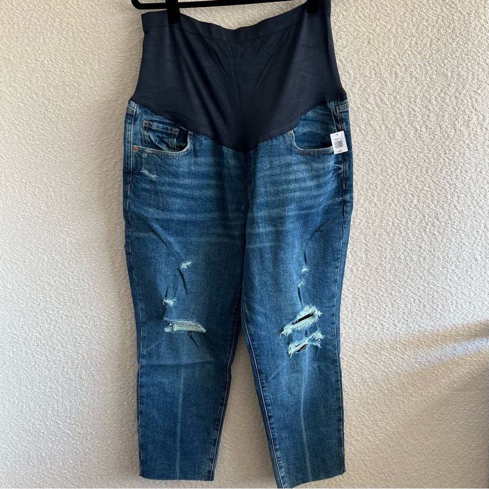 Old Navy Women’s NWT Maternity‎ OG Straight Full Panel Jeans Size 16 Short